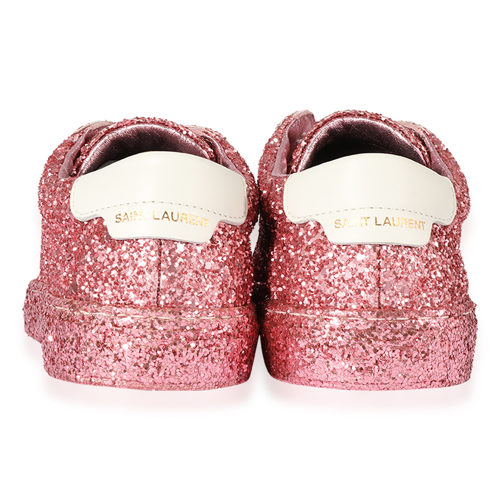 Saint Laurent Wmns Andy Low 'Glitter Pink' - Picture 2 of 3